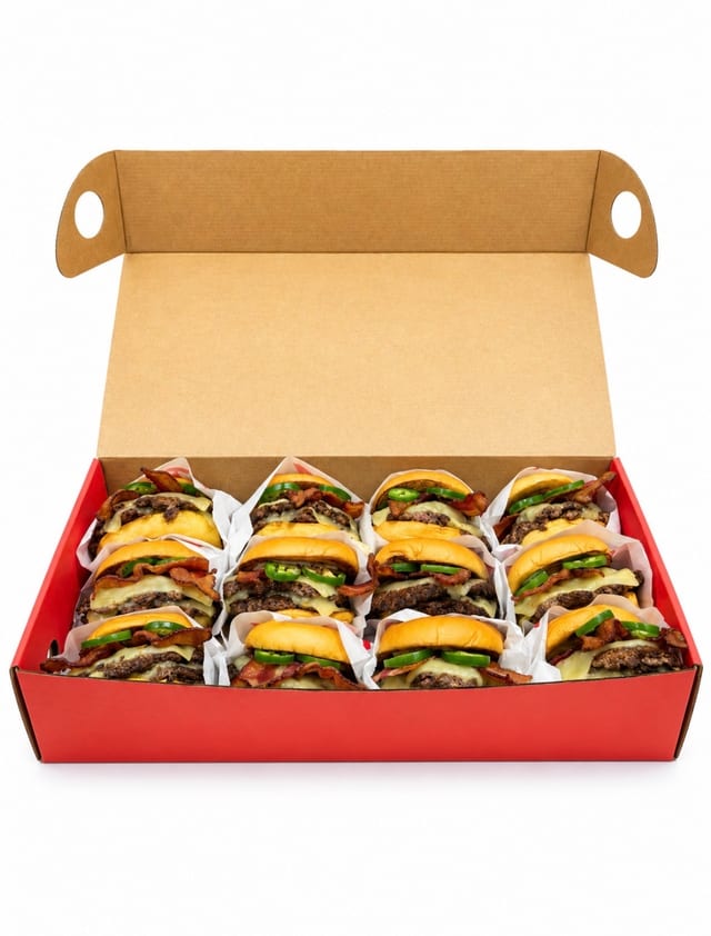 Red-Hot Burger Box.