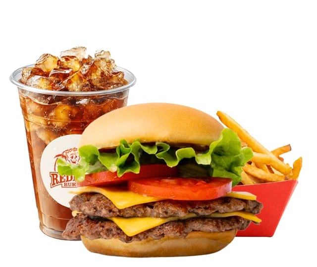 Double Cheeseburger w/ Fries & Drink.