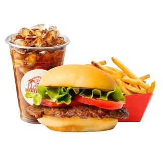 Classic Burger W/ Fries & Drink