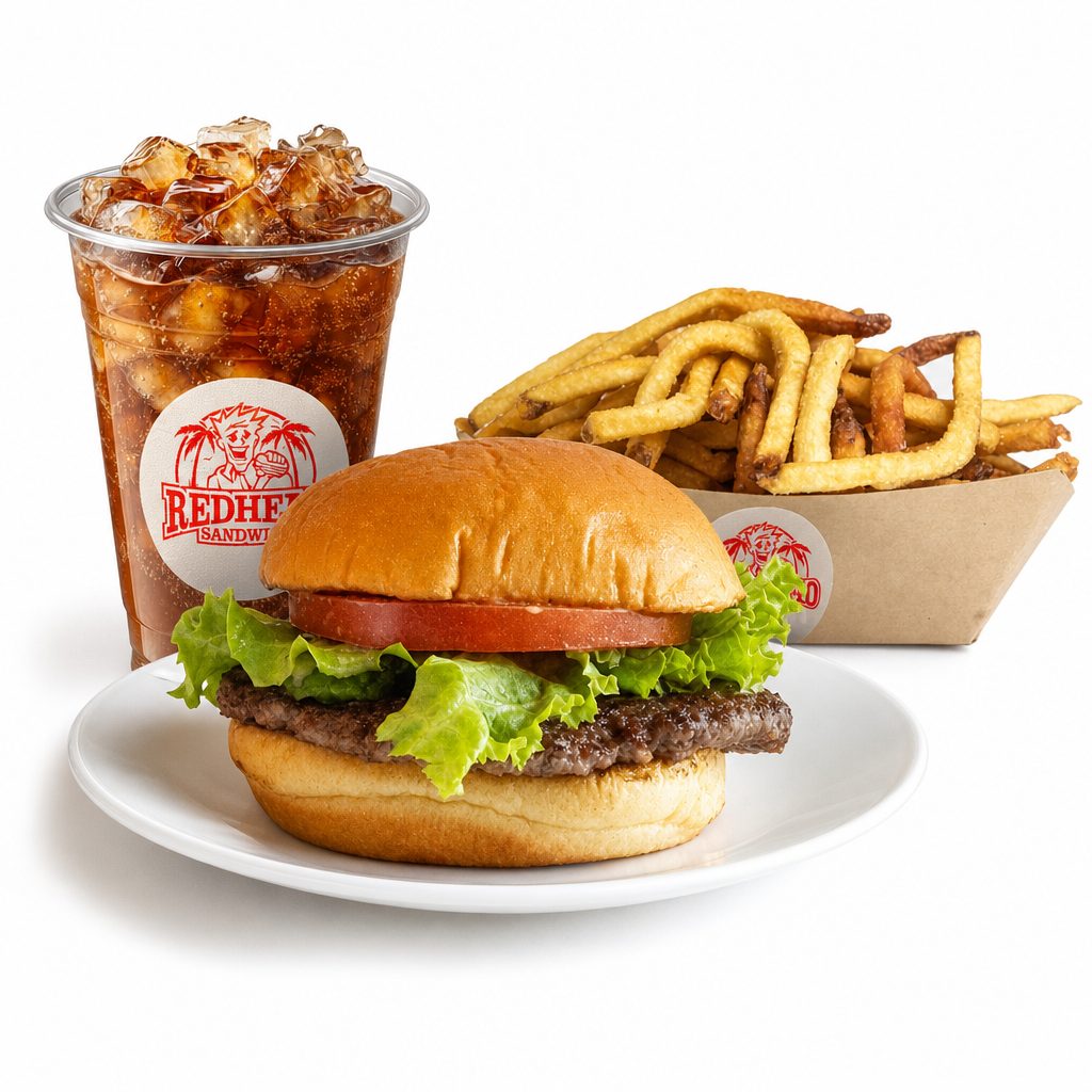 Classic Burger w/ Fries & Drink.