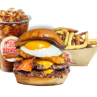Hangover Burger W/ Fries & Drink