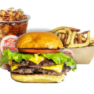Double Cheeseburger W/ Fries & Drink